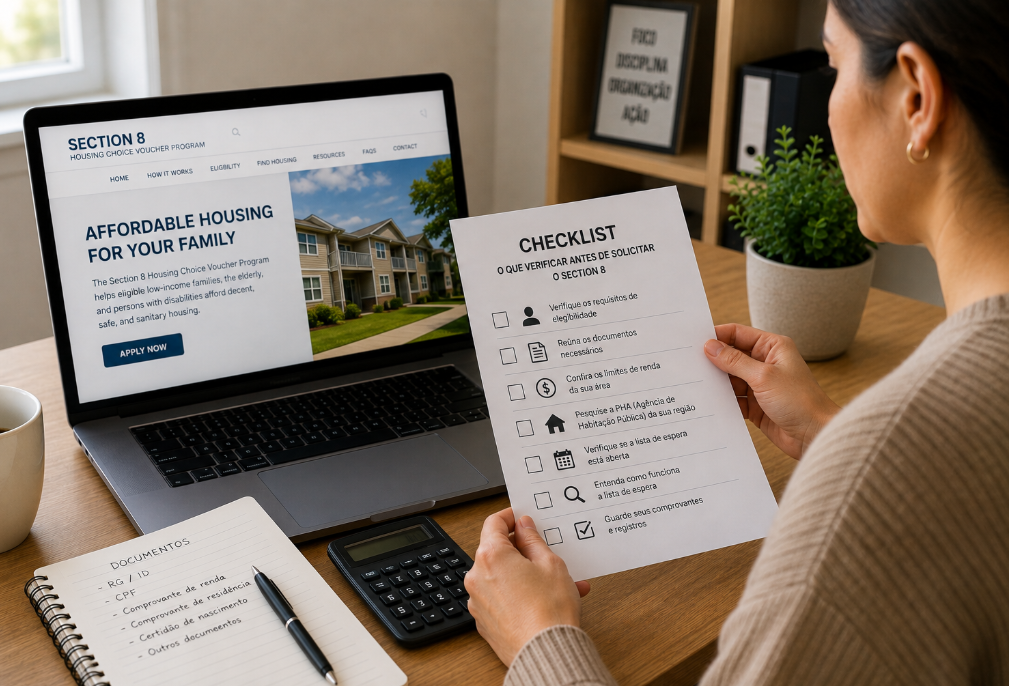 Checklist o que verificar antes de solicitar o Section 8