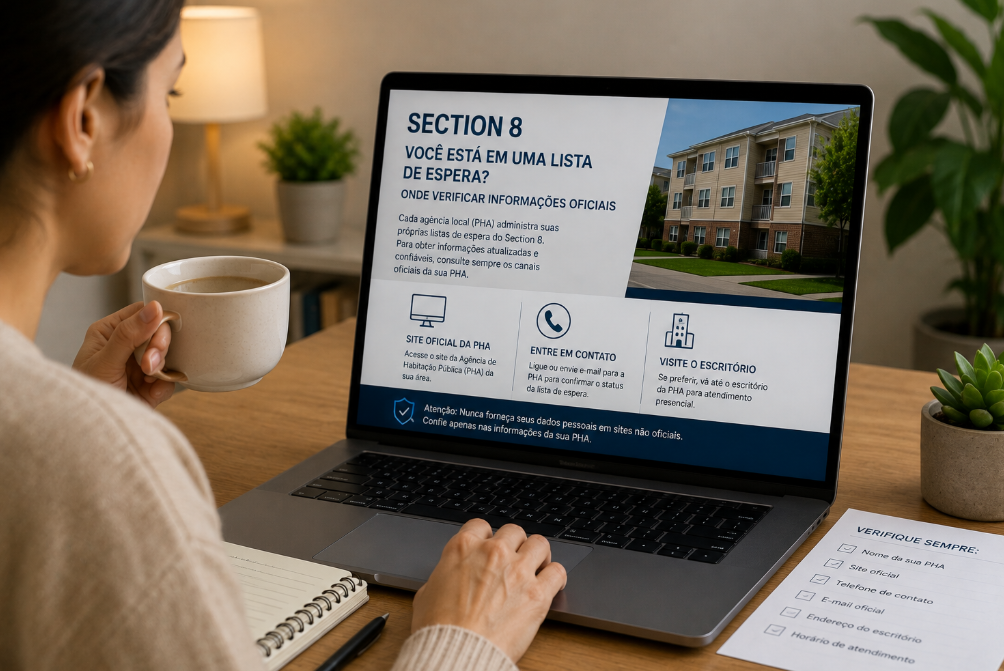 Section 8 Onde verificar sua lista de espera